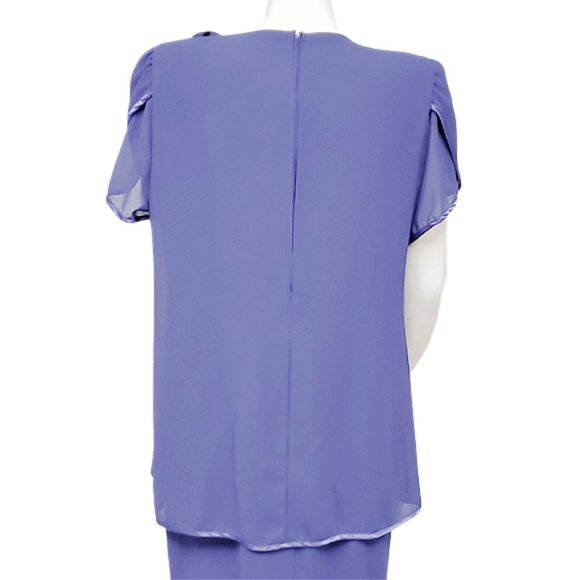 PATRA Violet Chiffon Maxi-dress - Picture 5 of 8